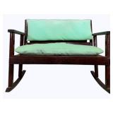 Doll Size Rocking Bench w/ Cushions
