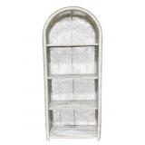Round Top Wicker Shelf 71 x 31 x 16