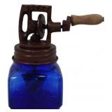 Cobalt Blue Glass Butter Churn 7"