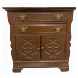 Vintage Carved Door Washstand 28 x 29 x 16