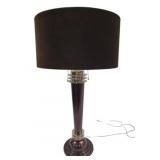 Wildwood Art Deco Table Lamp w/ velvet shade - 29"