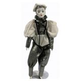 Porcelain Mime Doll w/ Stand - 17"