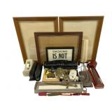 Lot of Assorted Picture Frames, Pocket Knives