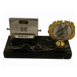 Vintage Marble Desktop Calendar - 7 x 3 x 4