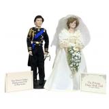Prince Charles & Diana Wedding Porcelain Dolls