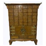 Vintage Asian Apothecary Cabinet