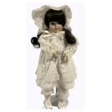 Vintage Doll w/ Stand - 17"