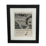 Framed Cigar Ad 18 x 22