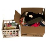 Box & Crate of Assorted Items