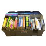 Plastic Tote full of Books