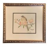 Framed Watercolor - Signed - 16 x 15