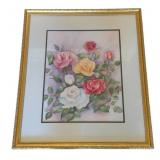 Framed Watercolor - Signed - 24 x 28