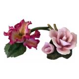 2 Capodimonte Flowers - 7.5 x 5