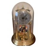 Vintage Haller Figurine Dancers Dome Clock - 9"