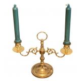 Brass 2-Arm Candelabra - 7 x 11
