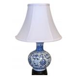 Blue/White Lamp - 19" Tall