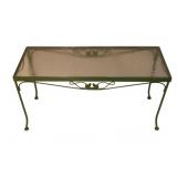 Glass Top Outdoor Table - 36 x 16 x 17