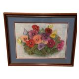 Framed Watercolor - Signed - 18 x 20