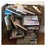 Wood Shelf w/ Contents - 27 x 12 x 35