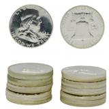 20 1962 Franklin Half Dollars