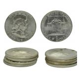 10 1956 Franklin Half Dollars