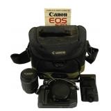 Canon EOS 630 33mm Camera w/ Flash & Bag