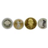 4 Commemerative Tokens/Coins