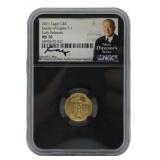 2021 MS70 5 Dollar Eagle Gold Coin