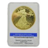 1933 Gold Double Eagle Replica, 24K Clad