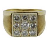 14K Gold and Diamond Men