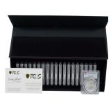 Set of 20 PCGS MS70 2020 Silver Eagle Dollars