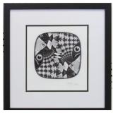 Fish Tessellation print by M.C. Escher