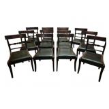 Early Matched Set of 12 Mahogany Dining Chairs