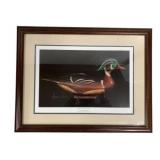 Drake Wood Duck Framed Print by Leland Simmons