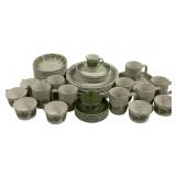 53pc Scandinavian Porcelain China "Brazil" Pattern