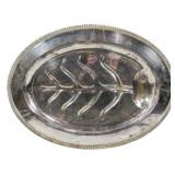 Crescent Silverware Co Footed  Silverplate Tray