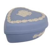 Vintage Wedgwood Jasperware Heart Trinket Box