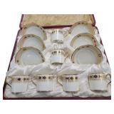 Cauldon Ltd England Porcelain Demitasse Set