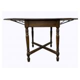 Vintage Turned Leg Drop Side Table