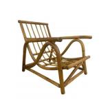 Mid-Century Rattan Chair - 24 x 31 x 30