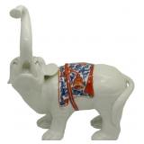 Porcelain Elephant designed in the Kakiemon Style