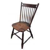 Early Woven Seat Carved Chair