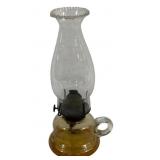 Vintage Finger Oil Lamp - 11" Tall