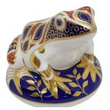 Royal Crown Derby Frog Figurine