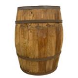 Vintage Wooden Open Barrel - 27 x 20