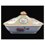 Rose Medallion China Tureen - 10" Round