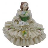 Dresden Porcelain Girl Figure 3"