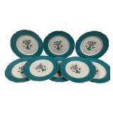 8 Royal Bayreuth 10.5" Cabinet Plates
