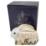 Royal Crown Derby "Baby Rowsley Rabbit Figurine