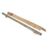 Vintage Bamboo Fishing Rod w/ storage bag